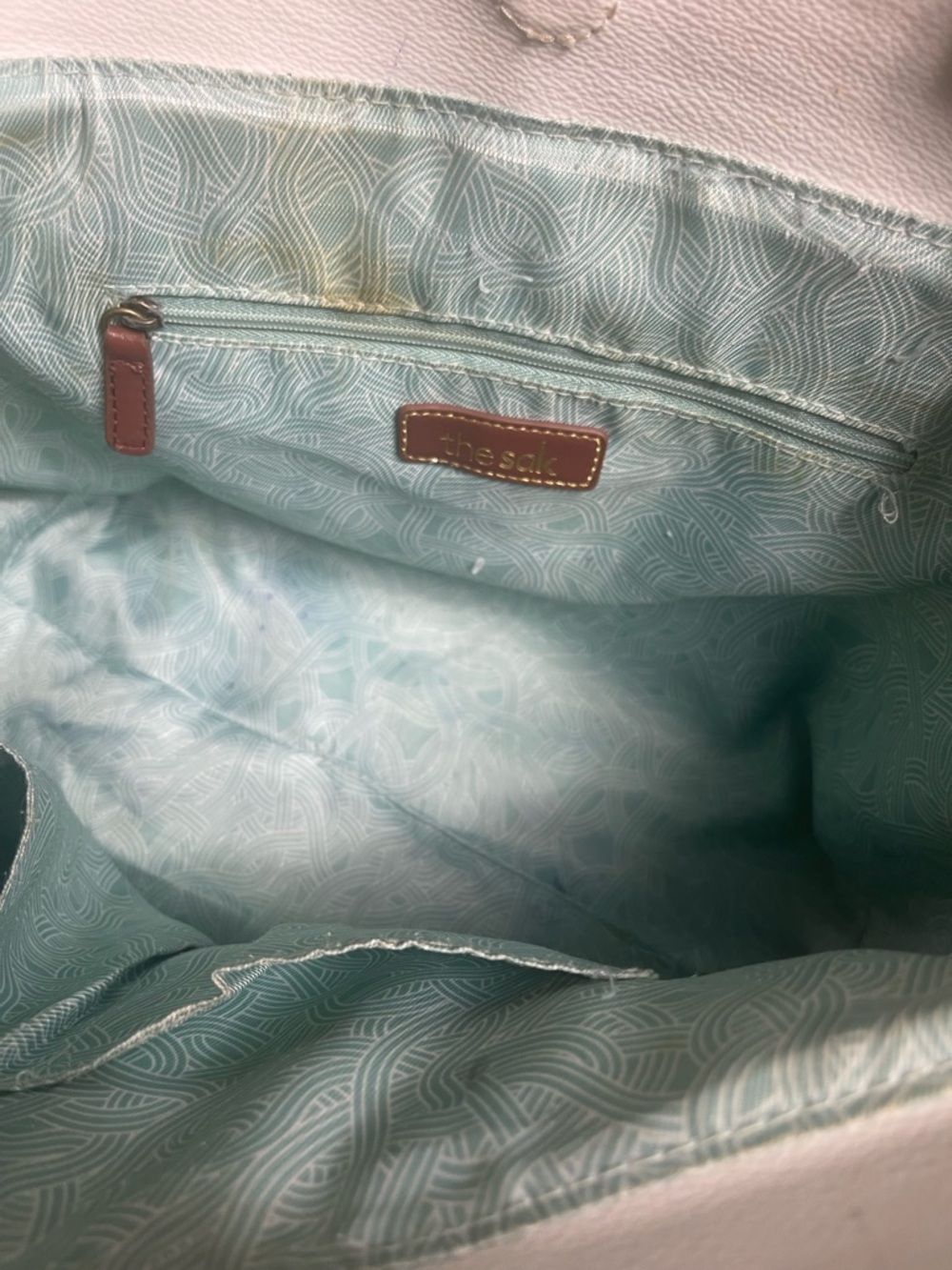 The SAK synthetic White Floral Print Tote Bag - Elegant Everyday Carry - Picture 10 of 10